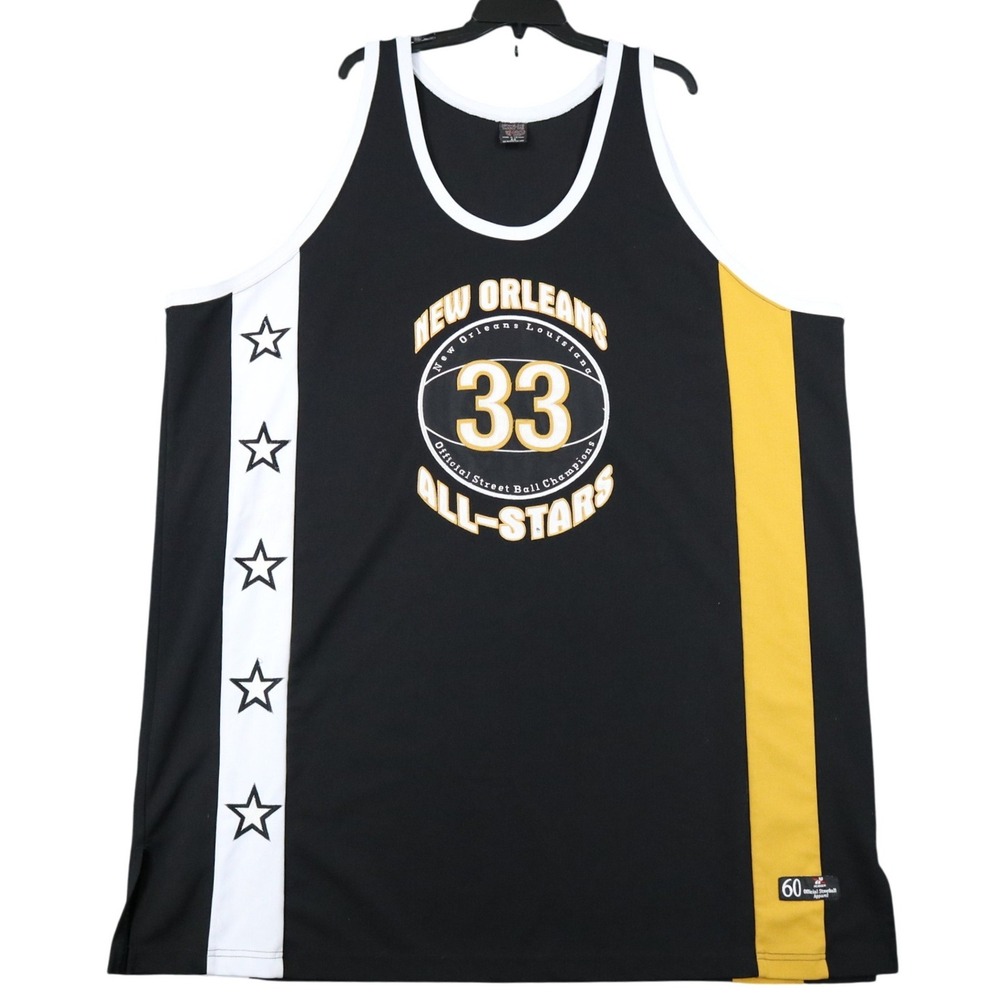 Vintage Y2K Street Ball New Orleans Jersey Mens 60 All Stars #33 Basketball